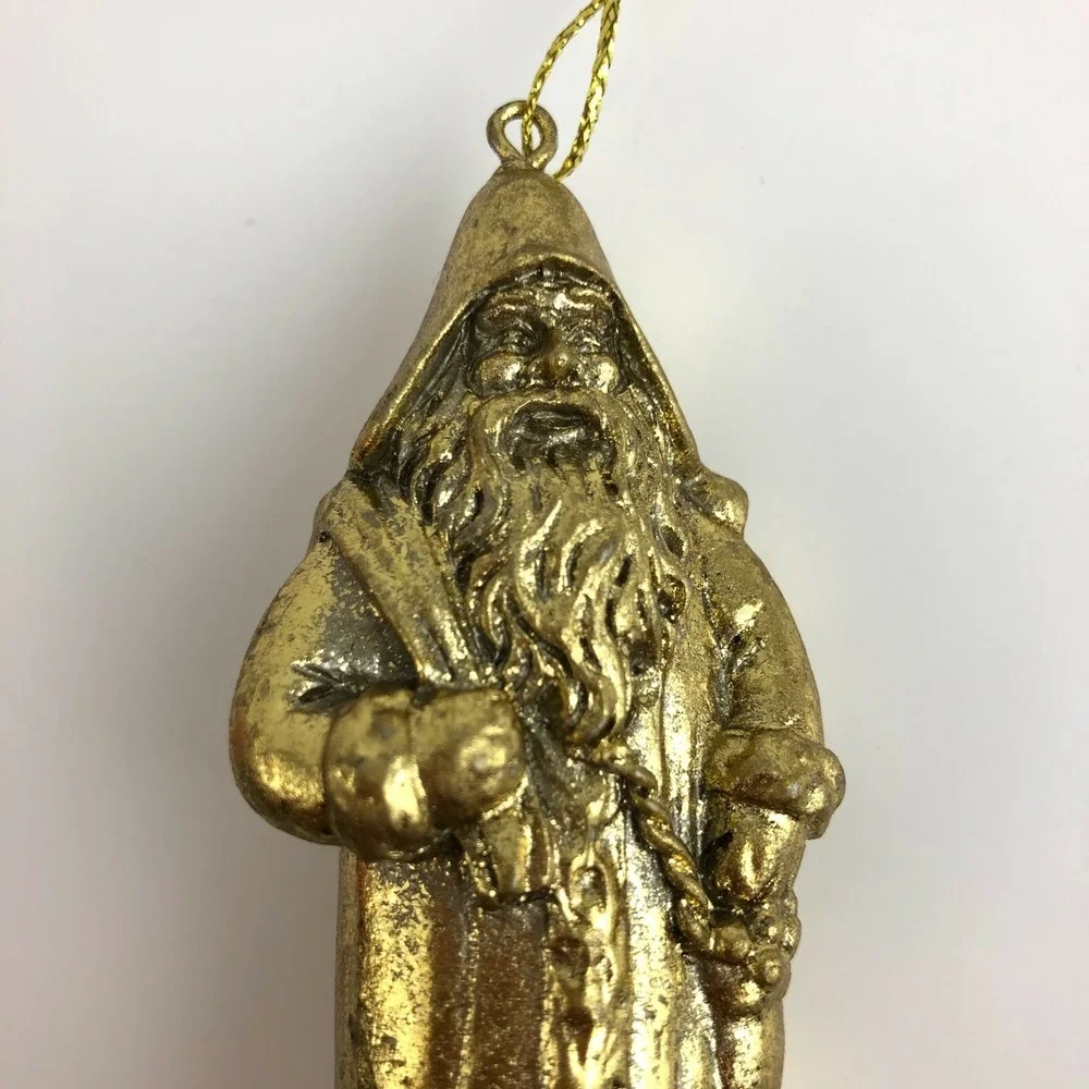 Santa Claus Gold Christmas Tree Ornament Wondershop Target 2018 Father Christmas